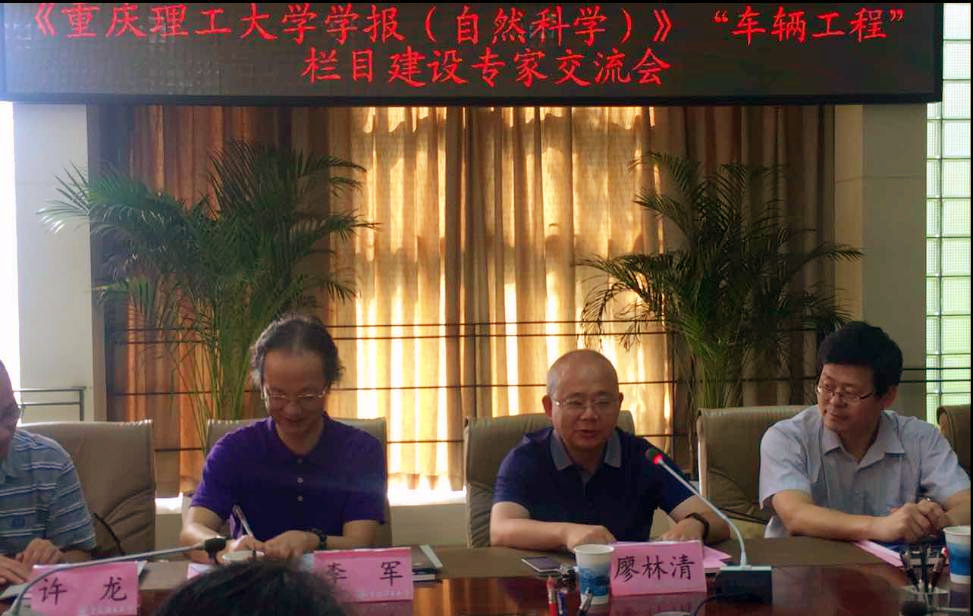 重庆理工大学副校长廖林清教授致欢迎辞